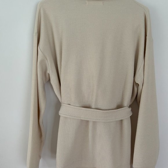 OAK + FORT RIB-KNIT BUTTON UP TOP and RIB-KNIT PANT SMALL New with Tags - Picture 8 of 12